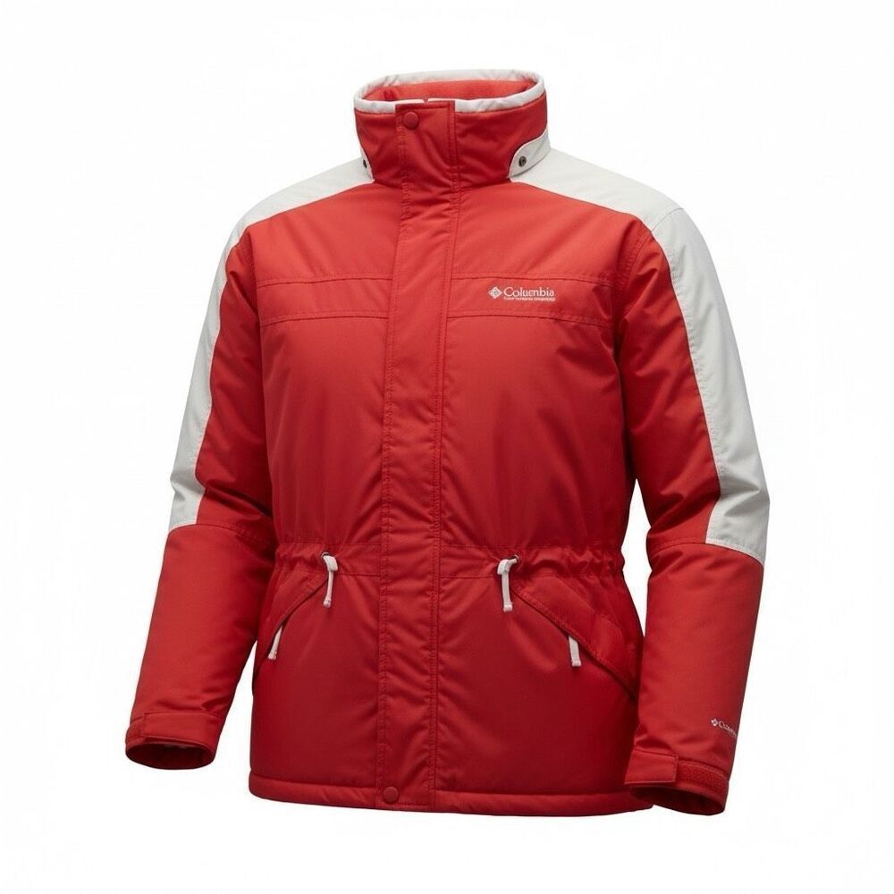 Vintage Columbia Bugaboo Ski Jacket Red Gray 90s Retro Men’s XXL Winter Shell Sn